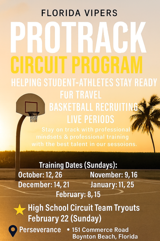 Florida Vipers Pro Trac High School Program for 7th - High School Boys and Girls basketball